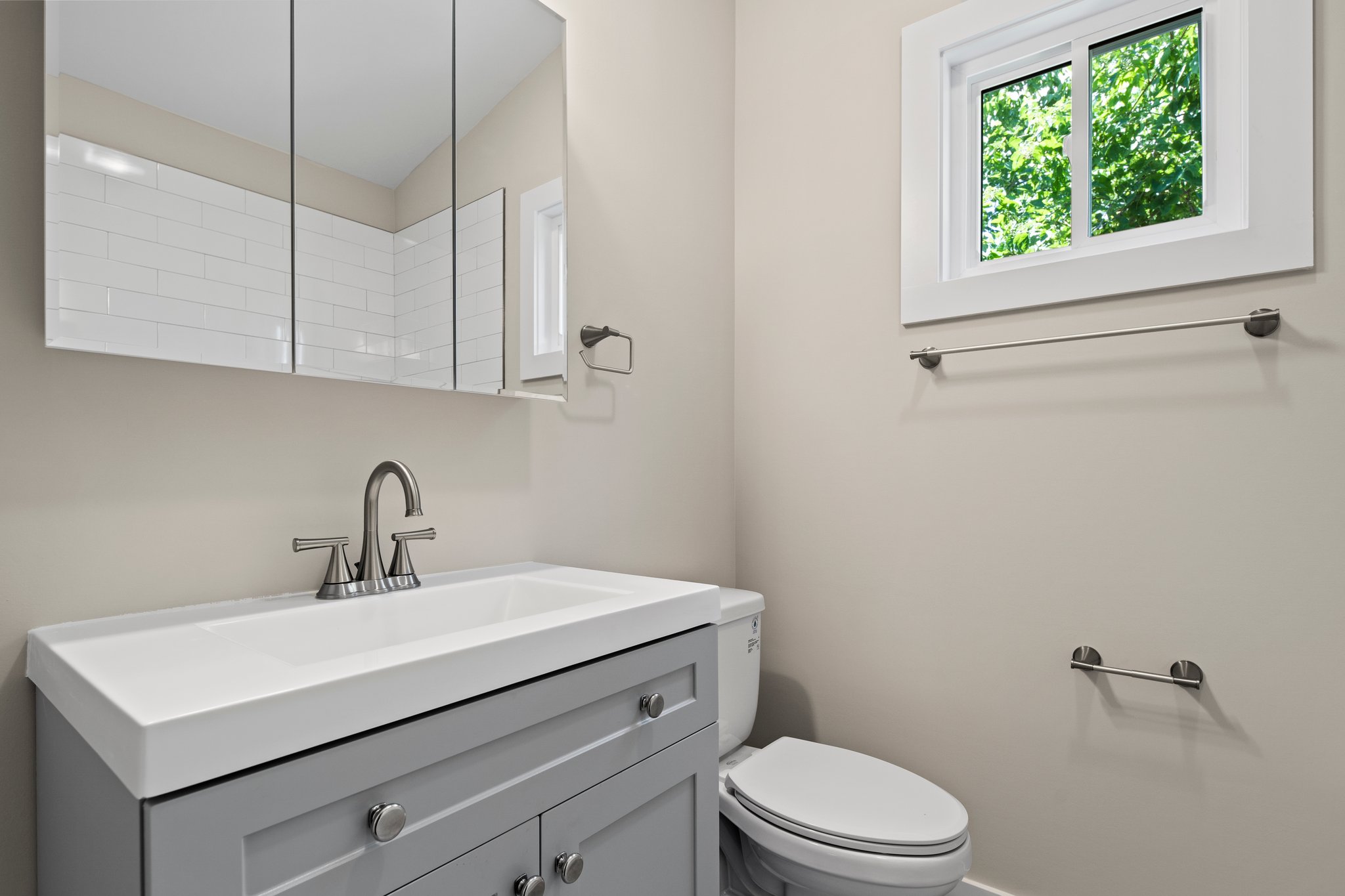 Compact Cottages interior, bathroom finishes
