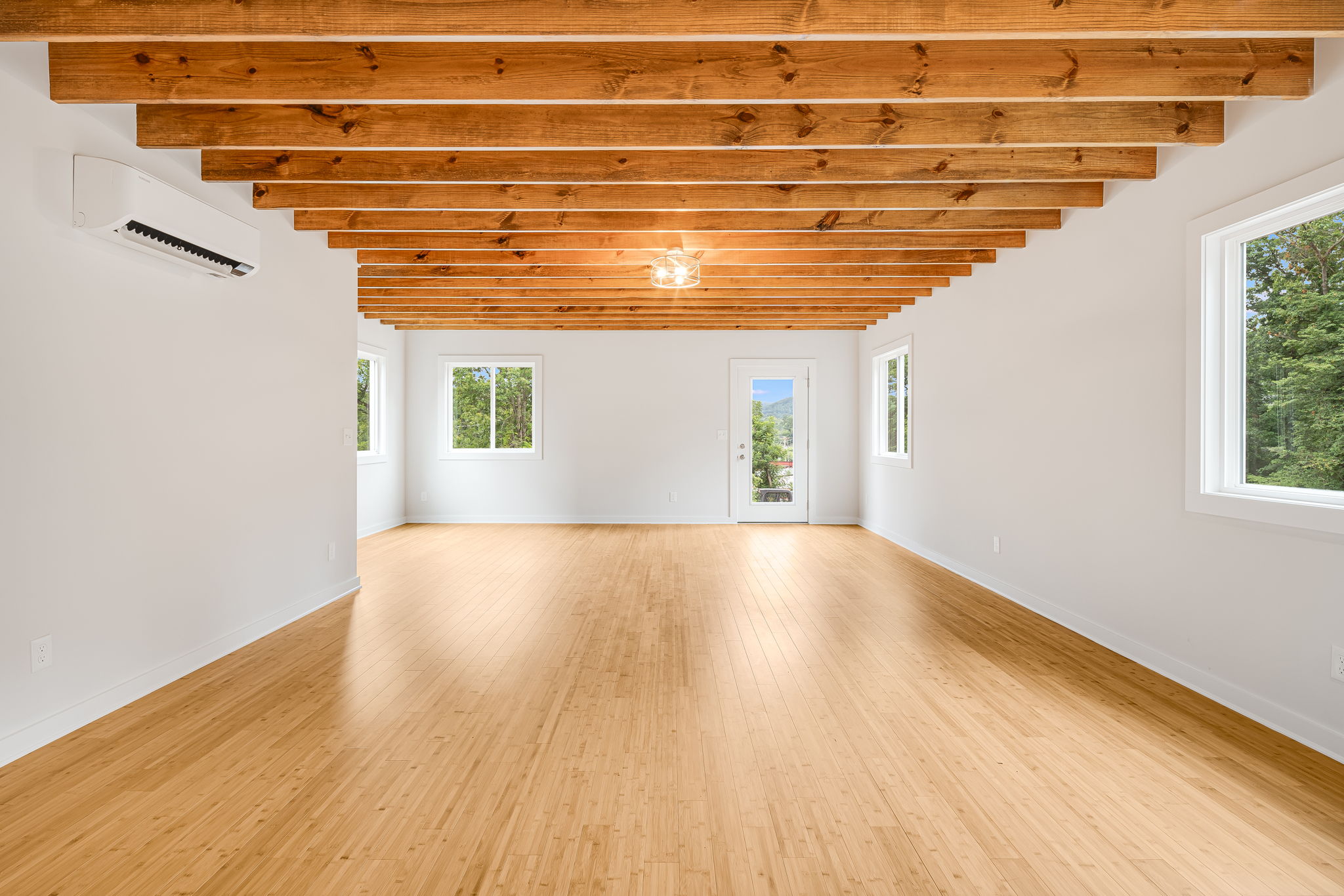 Compact Cottages interior, living/dining area